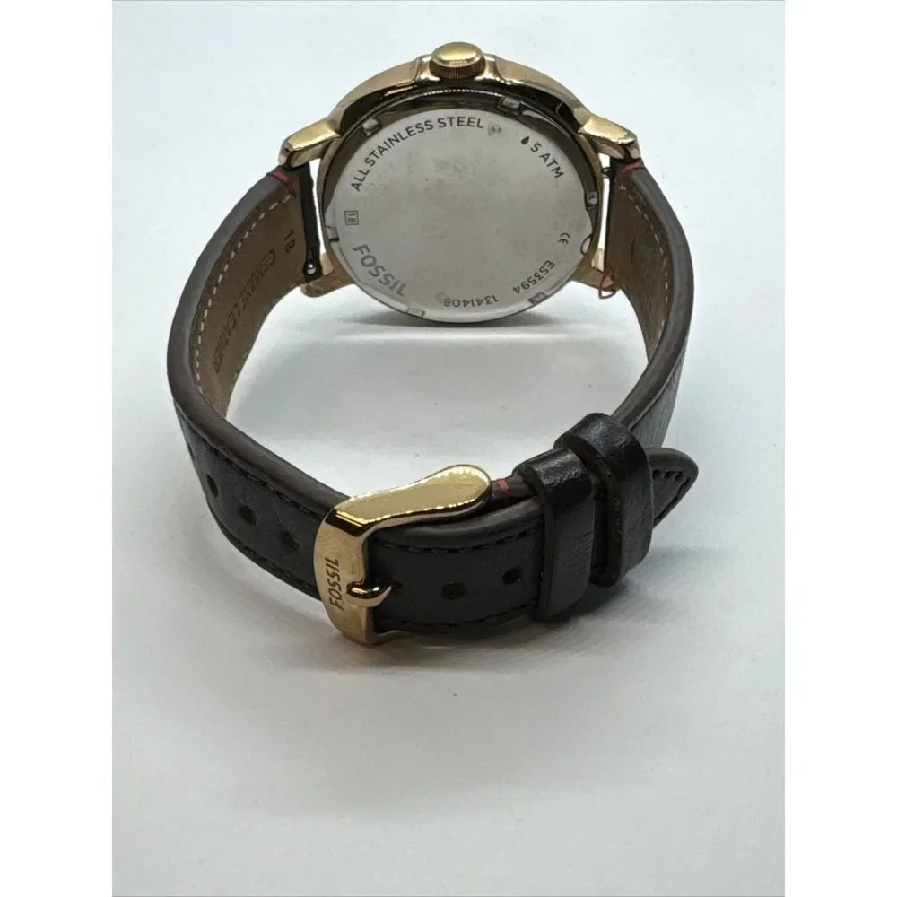 Fossil Chelsey ES3594 Women's Brown Leather Analogue Dial Quartz Watch JNA364